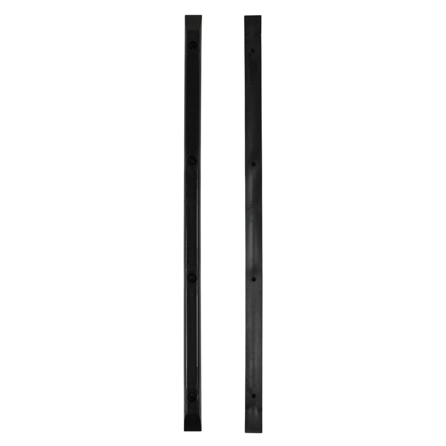 Black Skateboard Rails Old School Plastic with Mounting Screws by Black Diamond