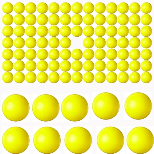 100 Reusable 68 Cal Self Defense Kinetic Balls - Neon Yellow