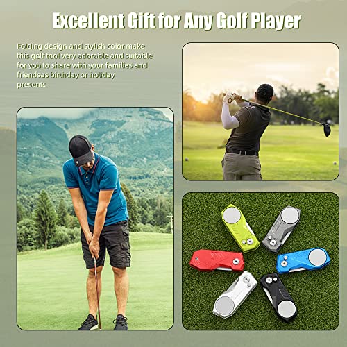 Golf Divot Repair Tool with Magnetic Ball Marker - G-Silver