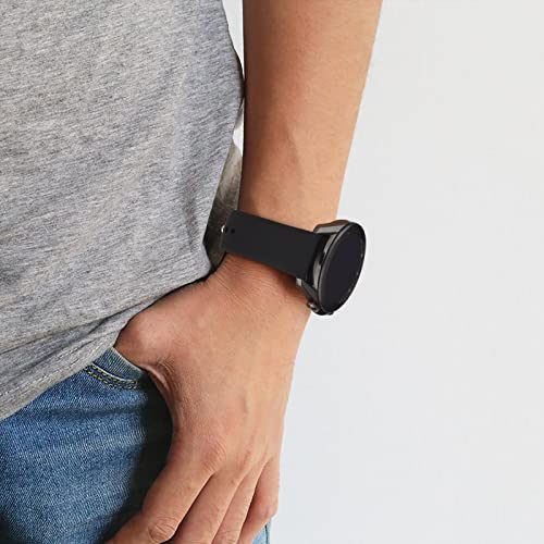 20mm Replacement Silicone Band for Garmin Watches - Black