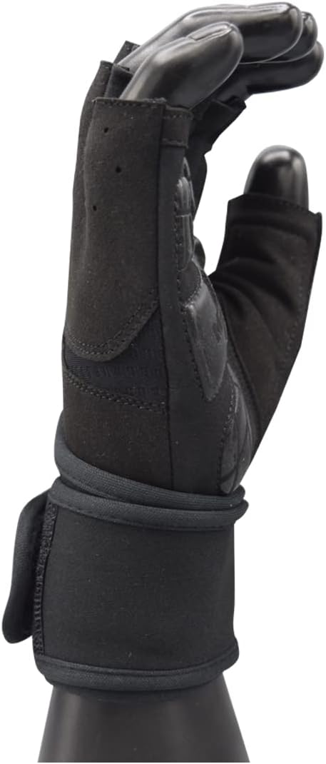 MRX Weightlifting Gloves - Men's Fingerless Workout Gloves with Wrist Support | Ideal for Powerlifting & Gym Use