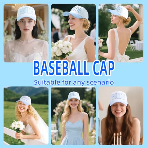 Bride Trucker Hat Blue - Bride-To-Be Party Hat & Accessories