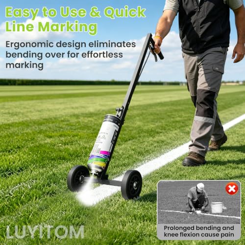 Dual-Wheel Line Painting Wand with Inverted T-Tip Nozzle