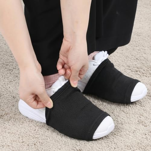 Unisex Anti-Slip Dance Shoe Covers - 4 Pairs for Smooth Floors