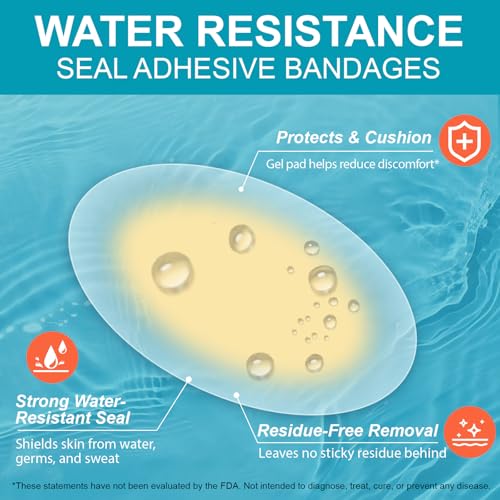 60pcs Hydrocolloid Blister Bandages - Waterproof & Adhesive