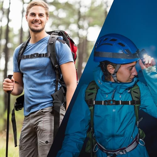 Elastic Backpack Chest Strap - Adjustable Sternum Belt with Quick Release - Black