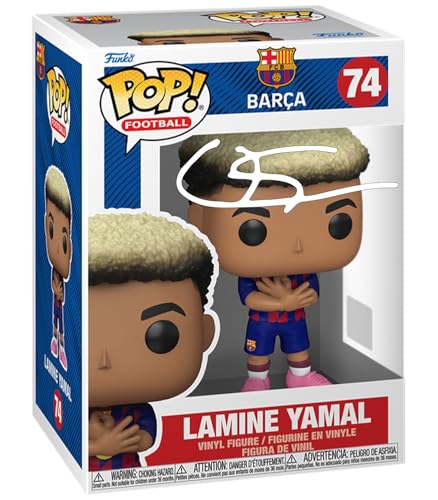 Facsimile Signed Funko POP! Soccer FC Barcelona Figurine with Case