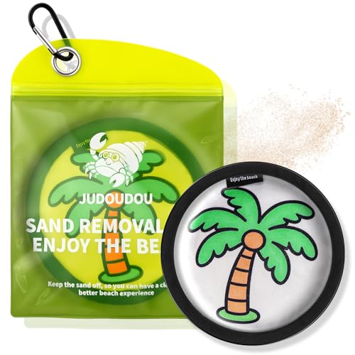 Beach Sand Remover Bag - Natural Talc-Free Sand Eraser - Green