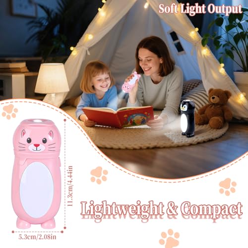 KunHe 10 Pack Animal Flashlights 2 in 1 Camping Lantern Flashlights Christmas Stocking Stuffers Small Flashlight Party Favors Halloween Christmas Gift for Girls Boys
