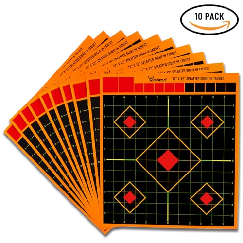 12x12 Inch Adhesive Splatter Shooting Targets - 10 Pack