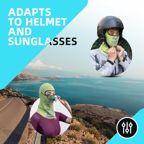 Cooling Neck Gaiter Balaclava Face Mask - One Size Green