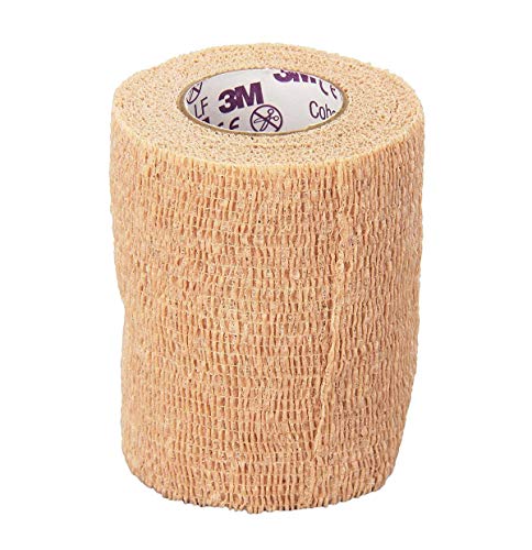 Self-Adherent Wrap for Compression & Injury Support - Tan, 3" x 5yds