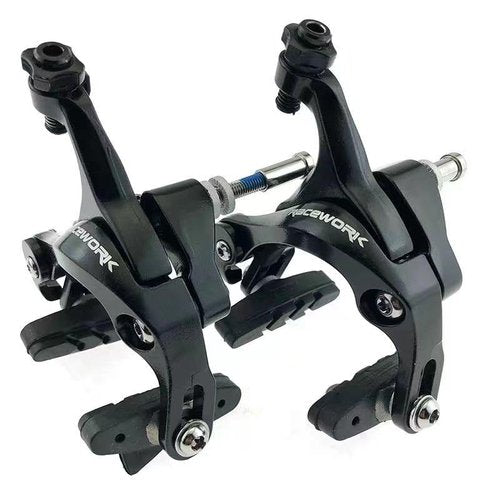 Cyclesavvy Double Pivot Road Bike Brakes - Aluminum Side Pull Caliper Set for Front and Rear,Rim Brakes for 700x28C Tires, Compatible with Standard Bike Brakes Specifications