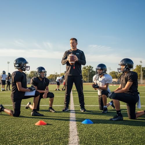 NiuXTool PU Leather Youth American Football with Pump - Official Size