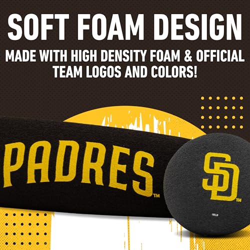 Jumbo Foam Baseball Bat & Ball Set - San Diego Padres