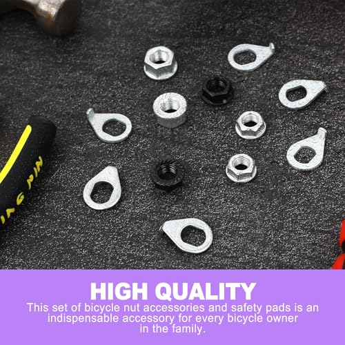 24-Piece Bike Axle Nut and Washer Kit - Universal Fit for Mountain & Road Bikes