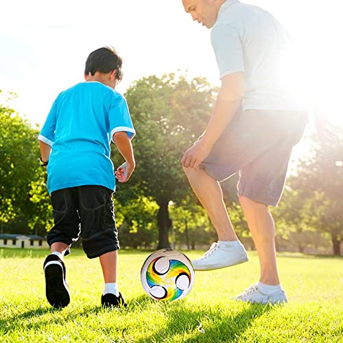 Colorful Size 3 Soccer Ball with Pump - Kids Training Gift
