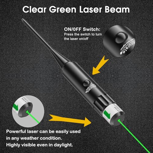 Professional Green Laser Bore Sight Kit with 32 Adapters