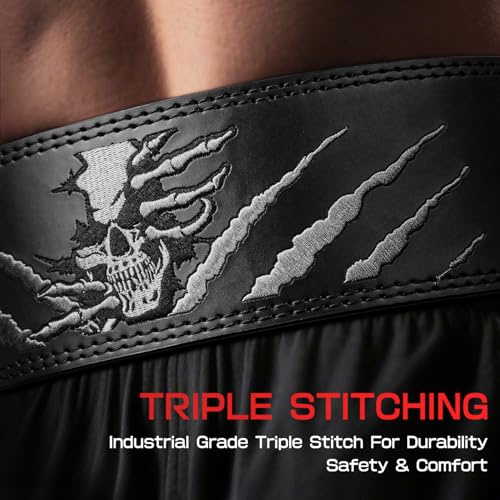 10mm Leather Lever Lifting Belt with 13-Position Fit for Squats, Bench, Deadlifts – Jaffick