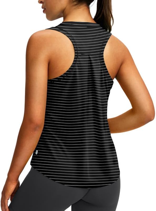 Skiennix Women's Athletic Tank Tops - Sleeveless Racerback Yoga & Gym Shirts | Loose Fit for Comfort
