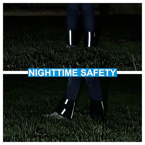 Neoprene Gaiters for Hiking, Yard Work & Outdoor Safety - Adjustable & Reflective