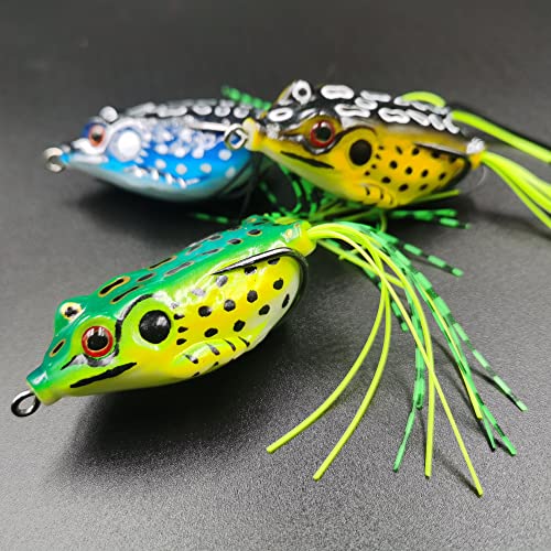 Frog Lure Soft Bait Set - Topwater Crankbaits for Bass Fishing