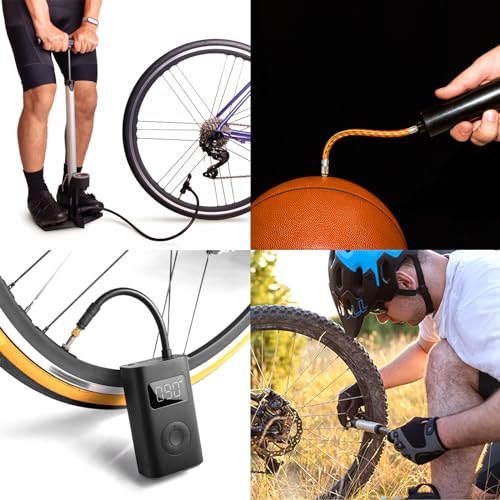 6 PCS Brass Presta to Schrader Valve Adapters for Bicycle Tire Inflation