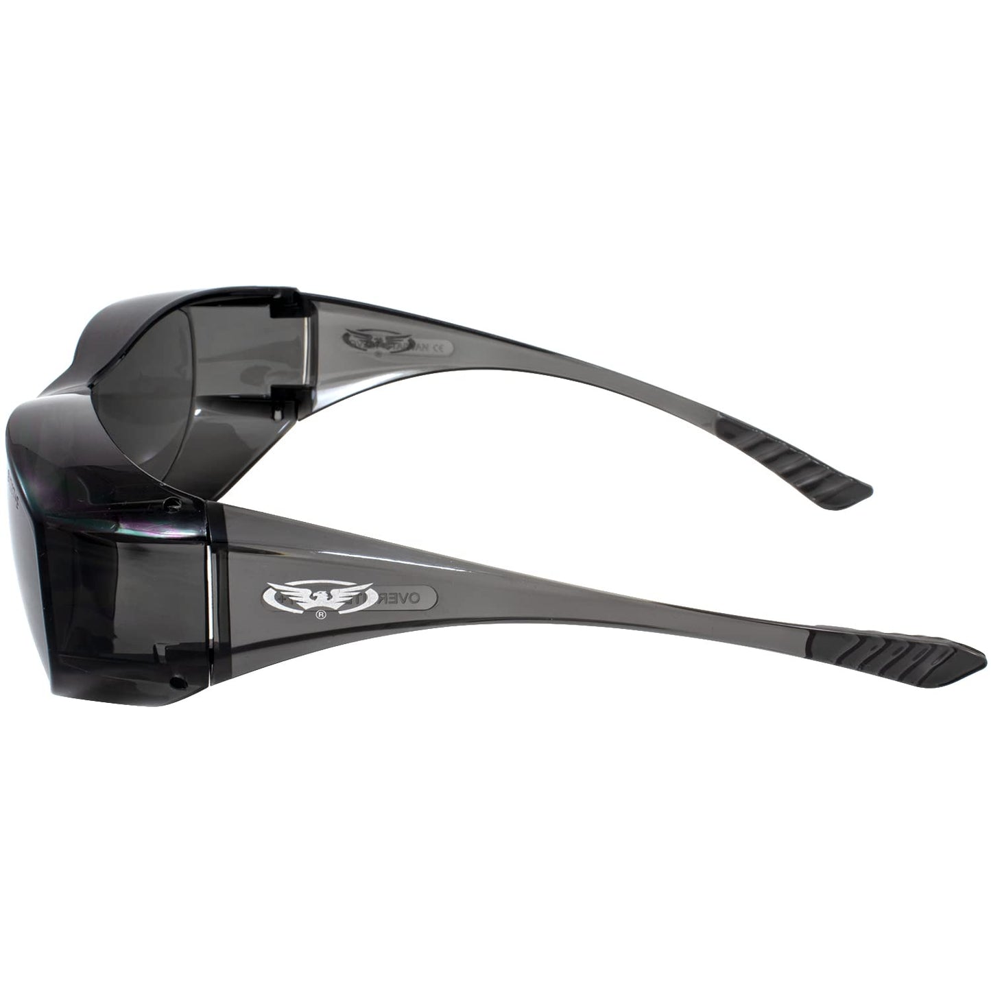 Global Vision Eyewear Oversite Series Fit-Over OTG Safety Glasses Smoke Lens & Frame