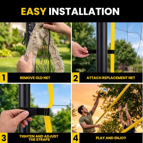 Regulation Size Volleyball Net - 32 FT Heavy Duty Outdoor