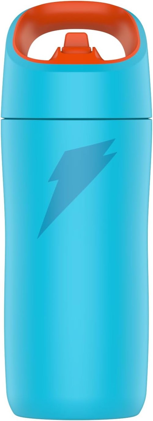Gatorade Kids' 12oz Stainless Steel Water Bottle - Double-Wall Insulation & Vacuum Sealed Thermo Mug