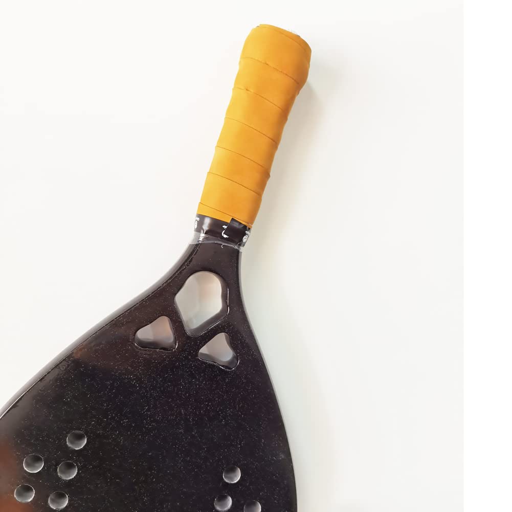 Gloperti Padel Leather Grip Replacement Paddle Racquet Handle Grip Tape Brown Colour