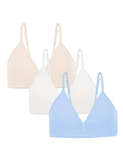 Fruit of The Loom Girl's 3-Pack Seamless Training Bralette