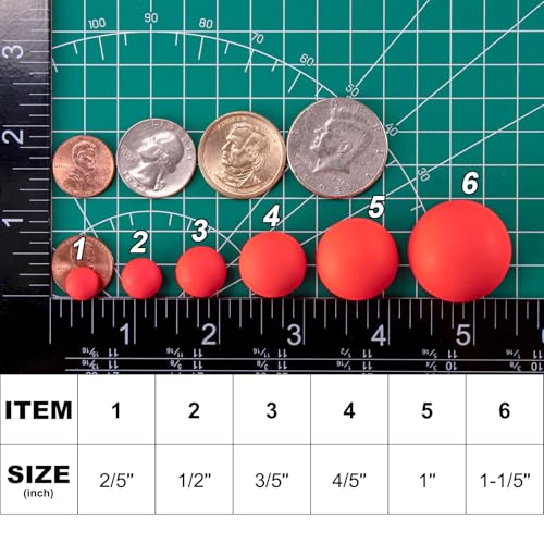 Fishing Rig Floats - 30 Pack Foam Floats 3/5" Green