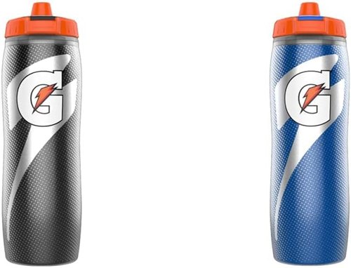 Gatorade Insulated 30oz Squeeze Bottle - Durable Design in Blue and Black for Hydration On-the-Go