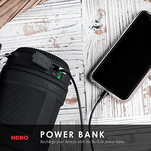 Nebo Big Poppy Rechargeable LED Lantern & Power Bank for Camping