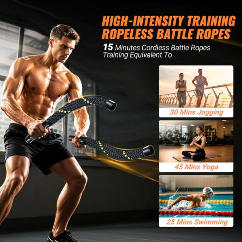 Ropeless Battle Ropes - Portable Cordless Fitness Gear 1.5IN
