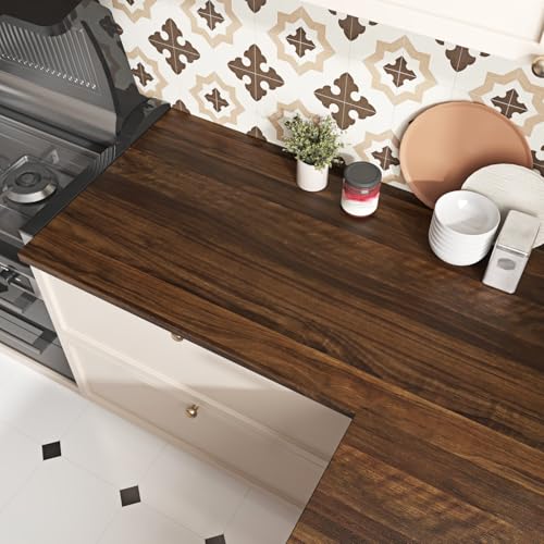 Vintage Dark Brown Wood Contact Paper Peel and Stick Wood Grain Wallpaper Peel and Stick Countertops Waterproof Contact Paper for Kitchen Cabinet Wrap Table Drawer Adhesive Paper15.7¡¿78.7"