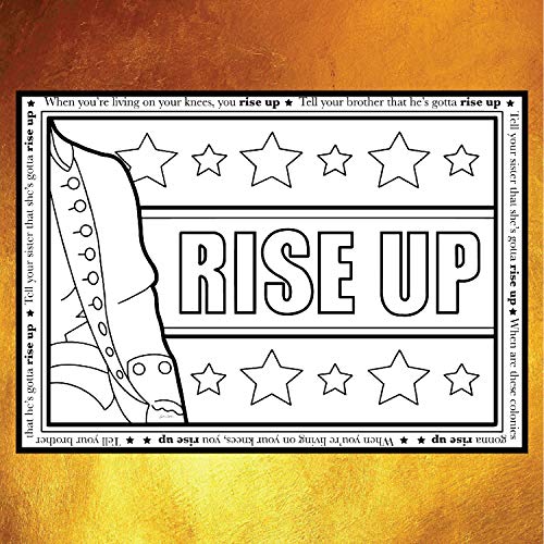 Rise Up Hamilton Inspired Coloring Pages Set of 4 - Broadway Musical Merchandise
