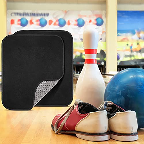 Microfiber Bowling Ball Towel - 10x8 Inch Shammy Pad, Black