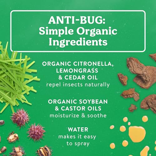 Badger Bug & Tick Spray Combo Pack 4 fl oz x2 | DEET-Free Organic Insect Repellent