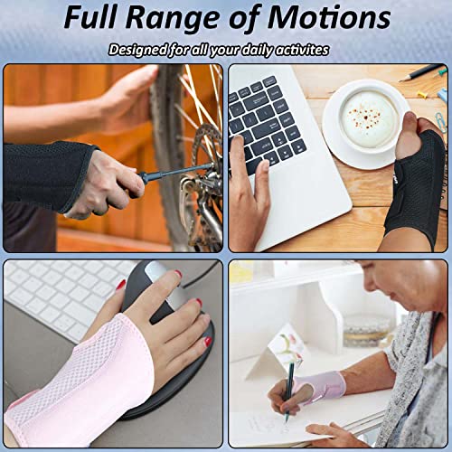 SHIFANQI Small/Medium Pink Right Hand Compression Wrist Brace for Pain Relief