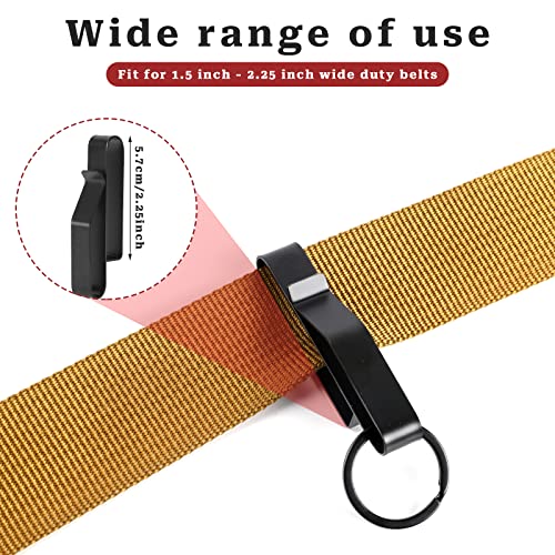 Stainless Steel Key Holder Set - 2 Pcs Duty Belt Key Clips