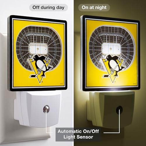 Pittsburgh Penguins 3D Stadium Nite Light - Auto On/Off