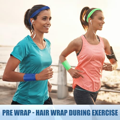 Pre Wrap Athletic Tape - 6 Pack 2.76 Inch x 11 Yards - Mix Colors