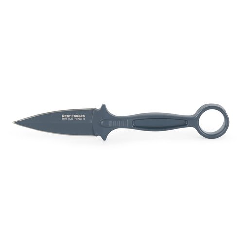 Cold Steel Drop Forged Battle Ring 2 3.5" 52100 High-Carbon Steel Fixed Blade EDC Tactical Hunting Utility Knife w/ 5.5" Ergonomic Handle, Internal Guard, Resistant Secure-Ex Sheath