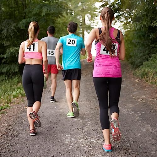 1-100 Marathon Race Bibs with Safety Pins - Waterproof Tyvek