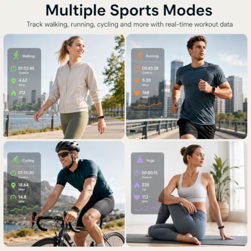 Slim Fitness Tracker with Heart Rate, Blood Pressure, and Sleep Monitor