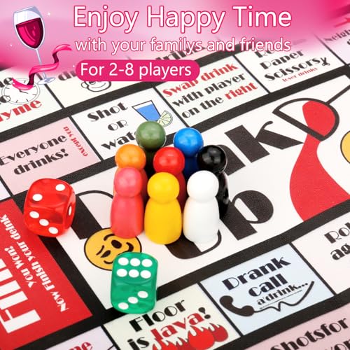 Adult Party Game Drinking Board Game - Waterproof Leather Mat