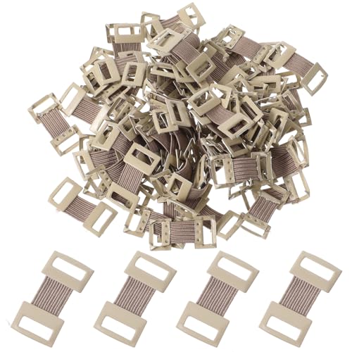 100 Pcs Skin Color Elastic Bandage Clips - Durable & Reusable