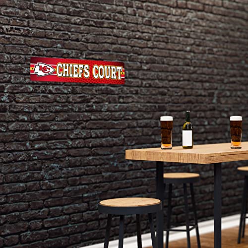 Kansas City Chiefs Plastic Street Sign - 4" x 16"